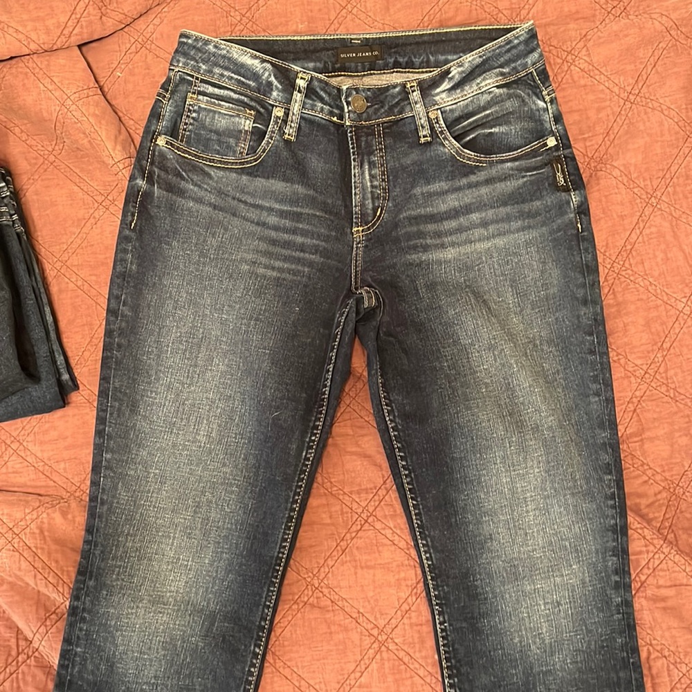 Silver Boyfriend Jeans